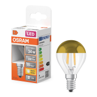 Osram LED lamp E14 | Kogel P45 | Filament | Kopspiegel | Goud | 2700K | 4W (34W) LOS01697