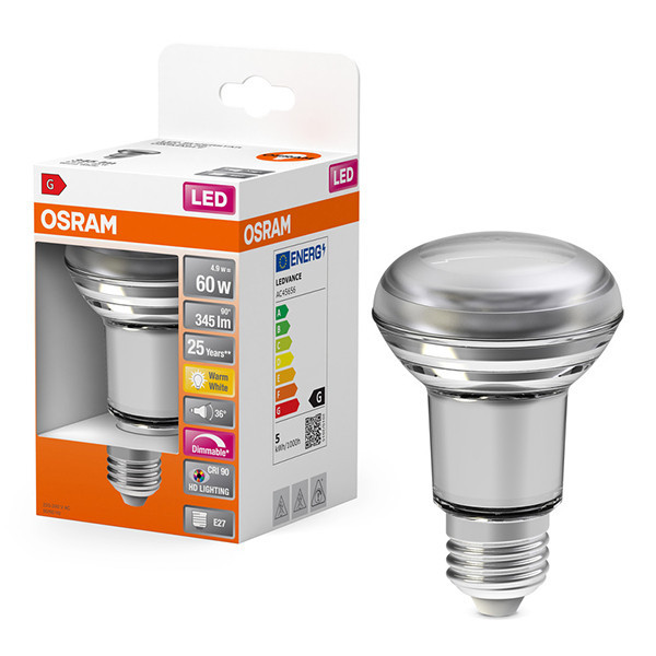 Osram LED lamp E27 | Reflector R80 | 2700K | Dimbaar | 4.9W (60W) LOS01353 - 1