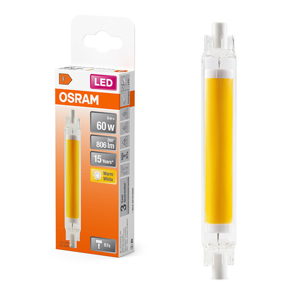 Osram LED lamp R7s | Staaflamp | 118mm | 2700K | COB | 8W (60W) LOS01781 - 1