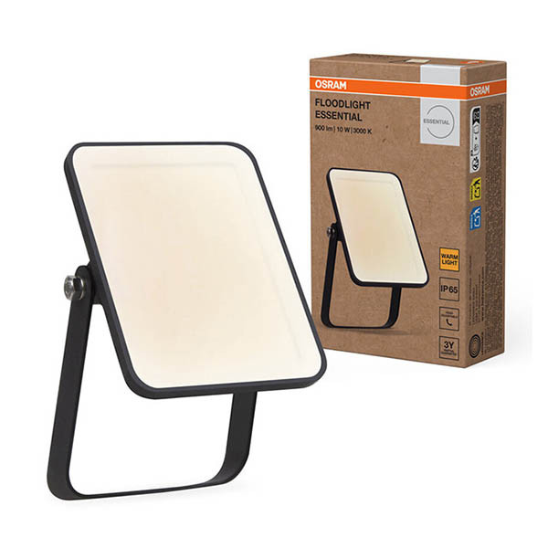 Osram Ledvance Floodlight Essential 10W | 3000K | 750 lumen | IP65 | Zwart LOS02073 - 1
