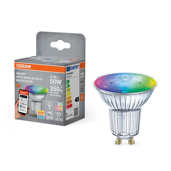 Osram Ledvance GU10 Smart led | PAR16 | Helder | RGB + 2700-6500K | WiFi | 4.7W LOS02010 - 1