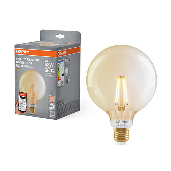 Osram Ledvance Smart lamp E27 | Globe G125 | Goud | 2400K | WiFi | 6W LOS02005 - 1