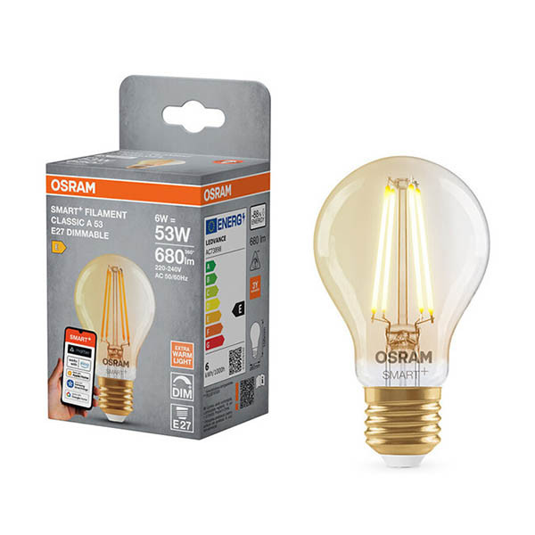 Osram Ledvance Smart lamp E27 | Peer A60 | Goud | 2400K | WiFi | 6W LOS02003 - 1