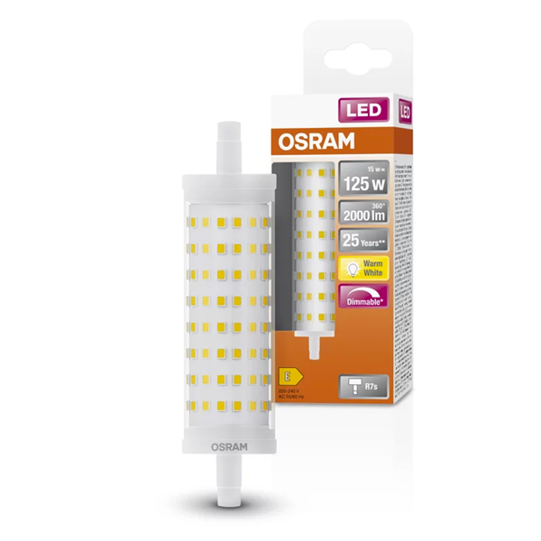 Osram R7S led-lamp staaflamp dimbaar 15W (125W) LOS00348 - 1