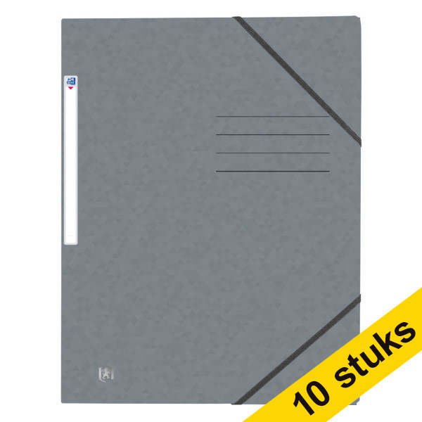 Aanbieding: 10x Oxford Top File+ elastomap karton grijs A4 260164 - 1