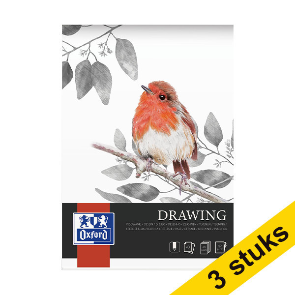 Aanbieding: 3x Oxford Drawing tekenblok A3 160 grams (40 vel) 237657 - 1