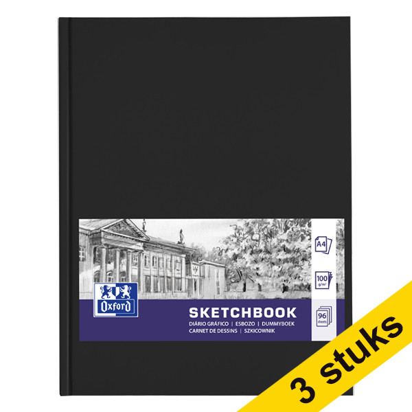 Aanbieding: 3x Oxford dummyboek hardcover A4 (96 vel) 260276 - 1