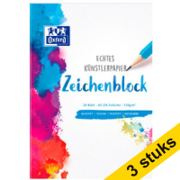 Aanbieding: 3x Oxford schetsboek A3 120 grams (20 vel)