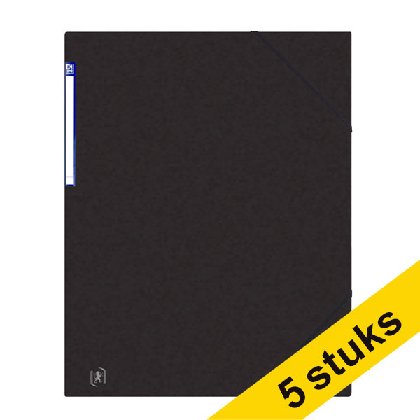 Aanbieding: 5x Oxford Top File elastomap karton zwart A3 260232 - 1