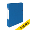 Aanbieding: 5x Oxford elastobox Top File+ blauw 40 mm (300 vel) 260239 - 1