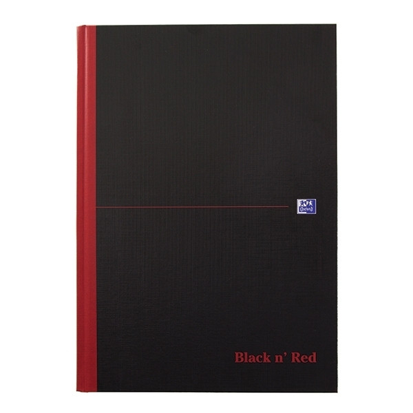 Oxford Black n' Red gebonden boek A4 gelinieerd 96 vel 400047606 260008 - 1
