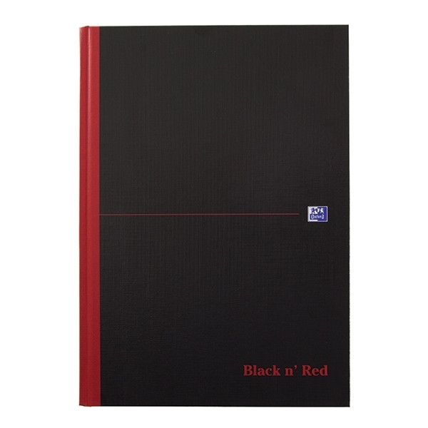 Oxford Black n' Red gebonden boek A4 gelinieerd 96 vel 400047606 260008 - 1
