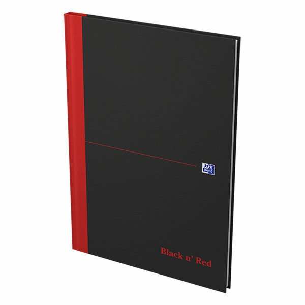 Oxford Black n' Red gebonden boek A4 gelinieerd 96 vel 400047606 260008 - 2