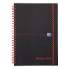 Oxford Black n' Red kunststof spiraalblok met elastieksluiting A5 geruit 90 grams 140 vel 400047656 260017
