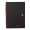 Oxford Black n' Red spiraalblok karton A5 geruit 90 grams 70 vel 400047652 260013