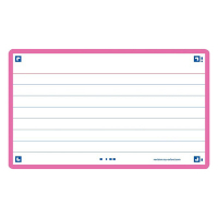 Oxford Flashcards gelinieerd A7 fuchsia (80 stuks) 400133881 260218