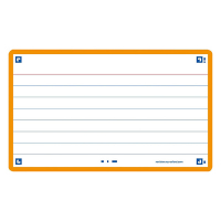 Oxford Flashcards gelinieerd A7 oranje (80 stuks) 400133882 260199