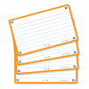 Oxford Flashcards gelinieerd A7 oranje (80 stuks) 400133882 260199 - 3