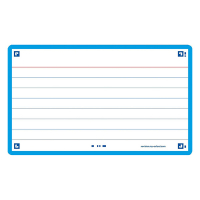 Oxford Flashcards gelinieerd A7 turquoise (80 stuks) 400133876 260203