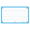 Oxford Flashcards gelinieerd A7 turquoise (80 stuks)