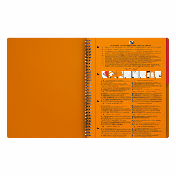 Oxford International Activebook A4+ gelinieerd 80 grams 80 vel oranje 100102994 260039 - 3