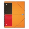 Oxford International Meetingbook A4+ gelinieerd 80 grams 80 vel oranje