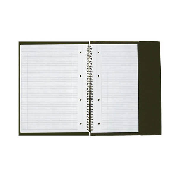 Oxford International Meetingbook A5+ gelinieerd 80 grams 80 vel oranje 4-gaats (5 stuks) 298378 - 2