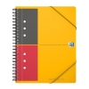 Oxford International Meetingbook A5 gelinieerd 80 grams 80 vel oranje (4-gaats) 100103453 260006