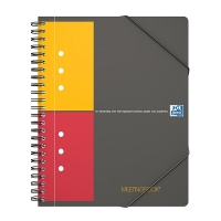 Oxford International Meetingbook A5 geruit 80 grams 80 vel zwart 260007