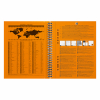 Oxford International collegeblok A5 gelinieerd 80 grams 80 vel oranje (10-gaats) 260002 - 3