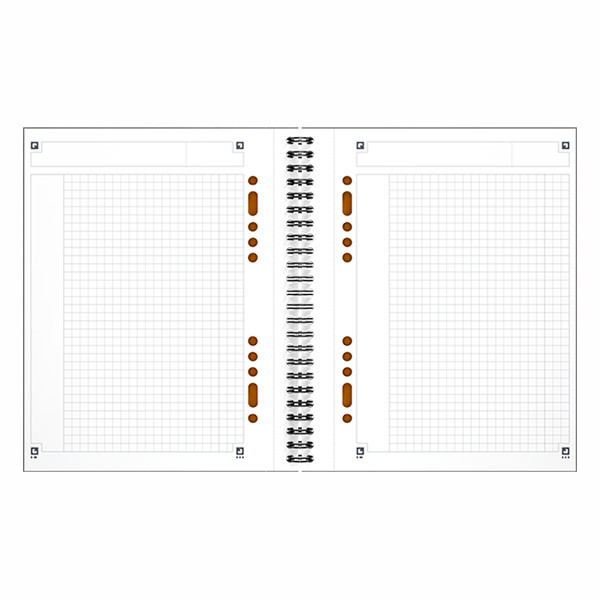 Oxford International collegeblok A5 geruit 80 grams 80 vel zwart 100101849 260003 - 2