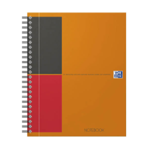 Oxford International spiraalblok A5 gelinieerd 80 grams 80 vel oranje 260002 - 1
