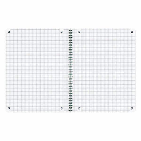 Oxford Origin spiraalblok A4+ 90 grams 70 vel geruit 5 mm groen 400150010 260272 - 3