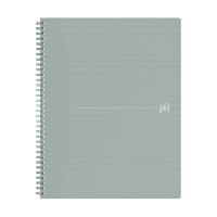 Oxford Origin spiraalblok A4+ gelinieerd 90 grams 70 vel lichtgrijs 400150003 260265