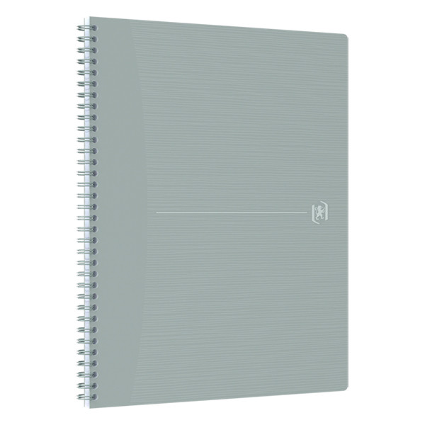 Oxford Origin spiraalblok A4+ gelinieerd 90 grams 70 vel lichtgrijs 400150003 260265 - 2