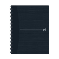 Oxford Origin spiraalblok A4+ gelinieerd 90 grams 70 vel zwart 400149999 260263