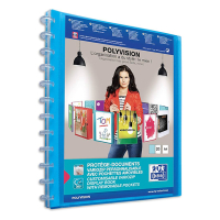 Oxford Polyvision Vario-Zipp showalbum flexibel A4 blauw (20 insteekhoezen) 100205599 237561