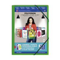 Oxford Polyvision elastomap groen (personaliseerbaar) A4 100201155 237684