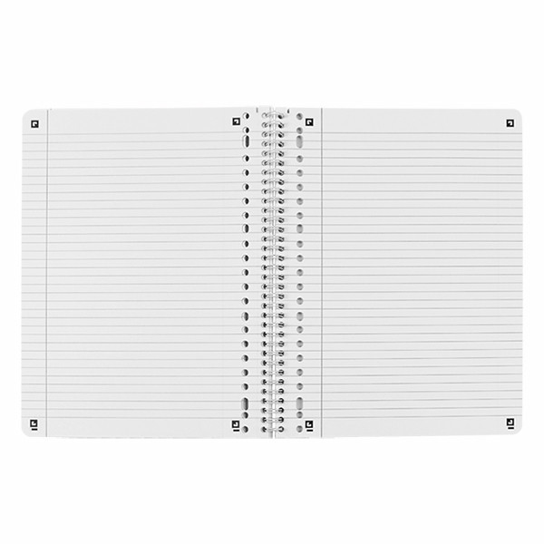 Oxford School collegeblok A4+ gelinieerd 90 grams 80 vel met spiraal 23-gaats pastel (3 stuks) 260296 - 2