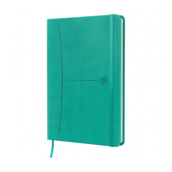 Oxford Signature notitieboek A5 gelinieerd 90 grams 80 vel turquoise 400154947 260259 - 1