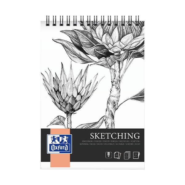 Oxford Sketching schetsblok spiraal A3 120 grams (50 vel) 400166129 237646 - 1