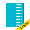 Oxford Top File+ sorteermap lichtblauw (8 tabs) (5 stuks) 260252 - 1