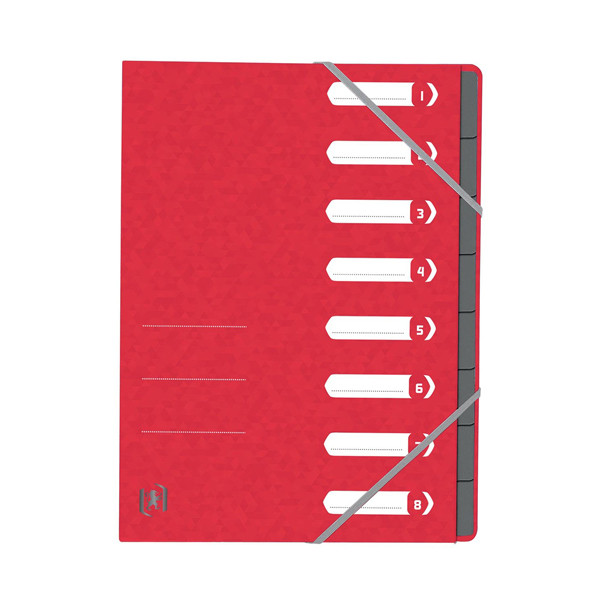 Oxford Top File+ sorteermap rood (8 tabs) 400116253 260121 - 