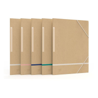 Oxford Touareg elastomap karton beige A4 assorti (5 stuks) 400139841 260319