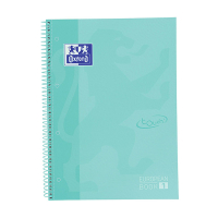 Oxford Touch collegeblok A4+ 90 grams 80 vel gelinieerd pastelturquoise 400138326 260293