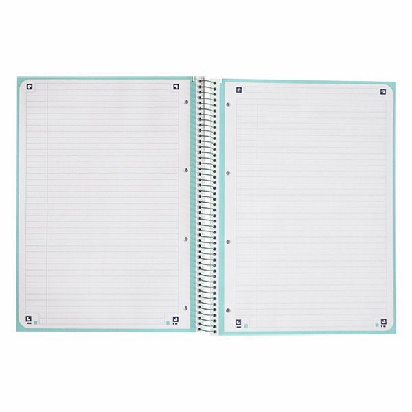 Oxford Touch collegeblok A4+ 90 grams 80 vel gelinieerd pastelturquoise 400138326 260293 - 3