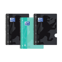 Oxford collegeblok A4+ gelinieerd 90 grams 80 vellen met spiraal 23-gaats (3 stuks) 260084