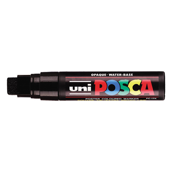 POSCA PC-17K verfmarker zwart (15 mm recht) PC17KN 424240 - 1