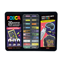 POSCA PC-1MC/PC-3M/PC-5M Groovy Colours acrylmarkerset (20 stuks) 424481