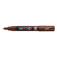 POSCA PC-1MC acrylmarker bruin (0,7 - 1 mm conisch) 424053